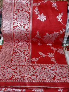 Red Banarasi Silk Saree