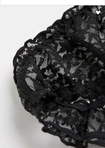 Black Lace Thong