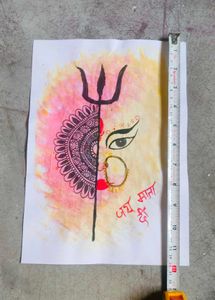 Durga Maa Painting With Mandala