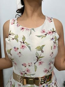 Floral Print Fit &amp; Flare Dress