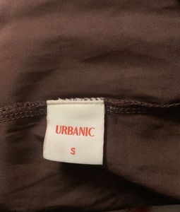 URBANIC Brown Satin Dress