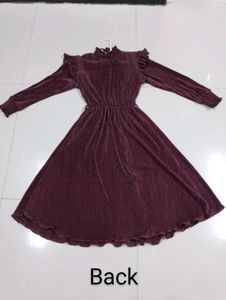 Elegant Pleated Midi Dress🎀🤌