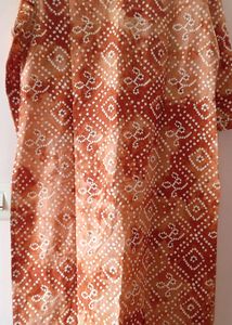 Bandhani Orange Kurti