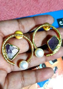Pearl & Gemstone Earrings