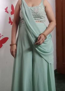 Party Wear Saree Look Dress