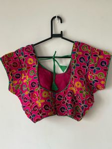 Embroidered Pink Blouse