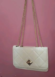 Flap Leather Sling Bag