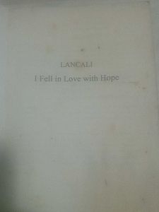 I FELL N LOVE WITH HOPE 📖  BOOK