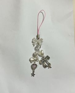 Cute Bow &amp; Heart Phone Charm
