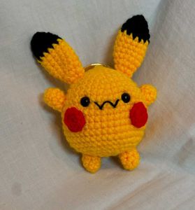 Crochet Pikachu Keychain