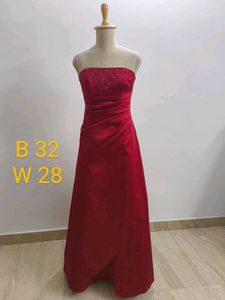 Elegant Red Gown