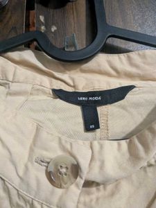 Wide Leg Beige Pants