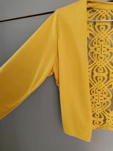 109 F Mustard Shrug With Net