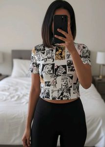 Comic Print Top