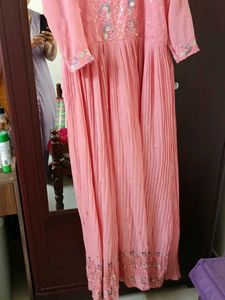 Ethnic Peach Colour Gown