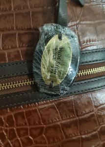 Hidesign Tan Croc Tote
