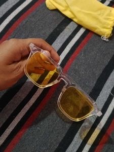 Square Men Sunglasses Yellow Shades For Summer