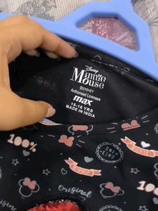 Minnie Mouse Playful Sequins Top For Girls