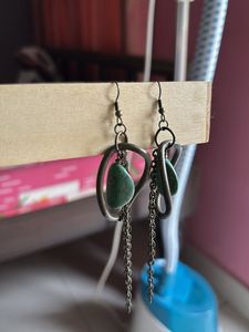 Women Stone Brass plated Earrings