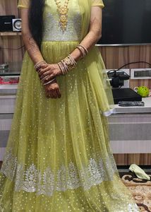 Mehendi Green Gown For Sale