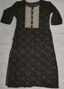 Black Print Kurti
