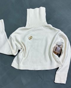 Cream Turtleneck Sweater