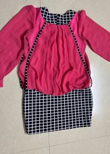 Beautiful Pink Top New, Elegant Look Unique Design