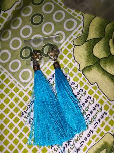 Blue Long Earrings