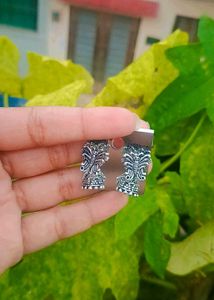 Butterfly Jhumki Oxidised Earrings
