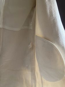 Cream Hooded Longline Coat