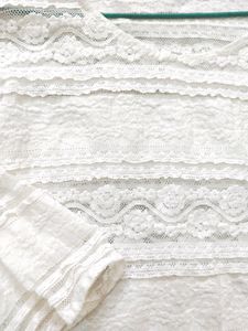 New Dreamy White Lace Top