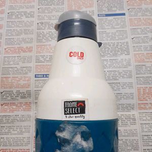 Blue Geometric Water Bottle