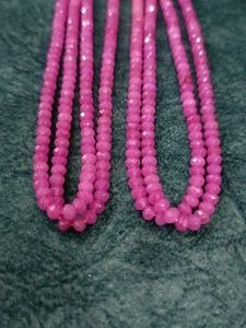 Pink Faceted Bead Strands