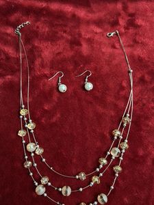 Beaded Necklace &amp; Earring Set