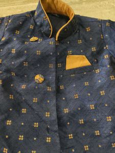 Navy Blue Ethnic Jacket