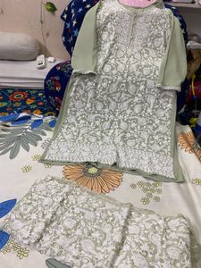 Pashmina Kashmiri Full Work Kurti And Dupatta