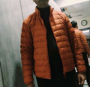 Stylish Uniqlo Orange Jacket
