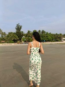 Floral Cutout Midi Dress