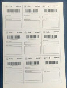 18 Shipping Labels (Black And White?)