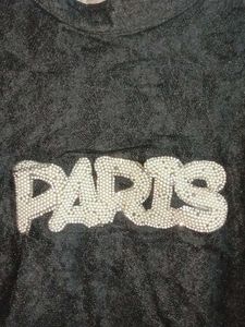 Trendy Lace Top Layered Paris Embellished