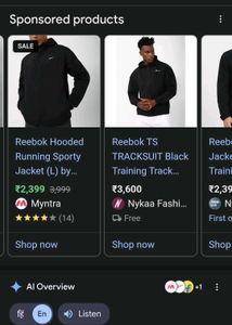 Reebok Black Active Jacket