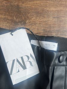 Zara Faux Leather Pants 164cm