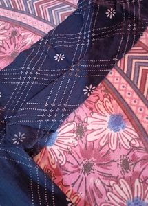 Navy Blue Bandhni Print Kurti