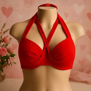 🇳🇿💫🔥Red Halter Bikini Top