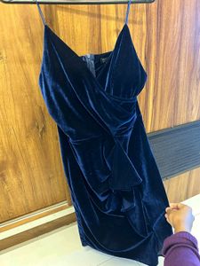 Blue Velvet Sexy Dress