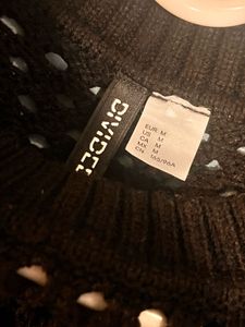 pricedrop!! Black h&amp;m netted sweater 🖤