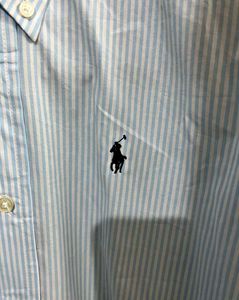 POLO RALPH LAUREN BLUE VERTICAL STRIPES SHIRT
