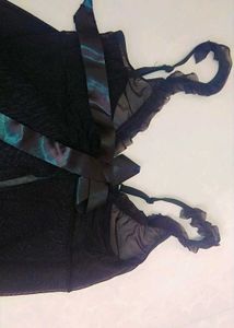 4 Set Black Sheer Babydoll Lingerie Night Dr