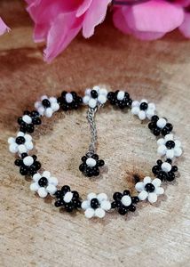 &#34; Beaded Flower Bracelet - Handmade With Love &#34;