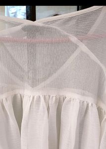 White V-Neck Bell Sleeve Top